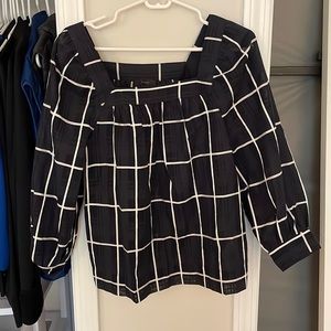 J. Crew Square Neck Blouse